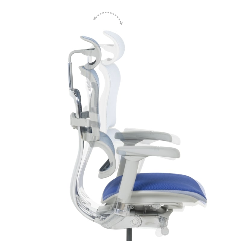 Ергономичен офис стол Ergohuman Elite 2 син-сив